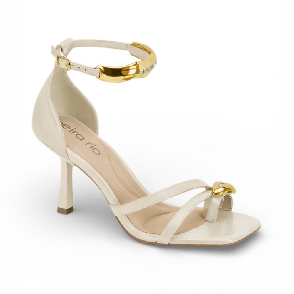 Sandália Feminino Beira Rio 8490.314 - CREME