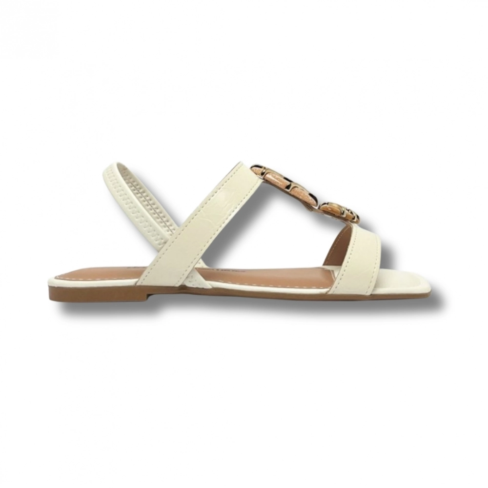 Sandália Rasteira Feminino Dakota Y9611 - BRANCO