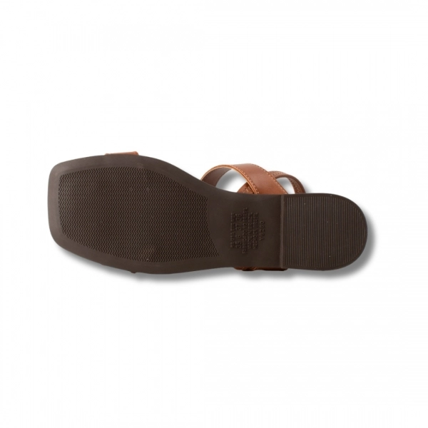Sandália Rasteira Feminino Dakota Y9611 - CARAMELO