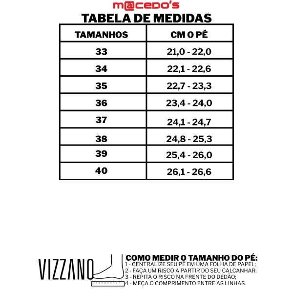 Bota Feminino Vizzano 3112.101 - PRETO