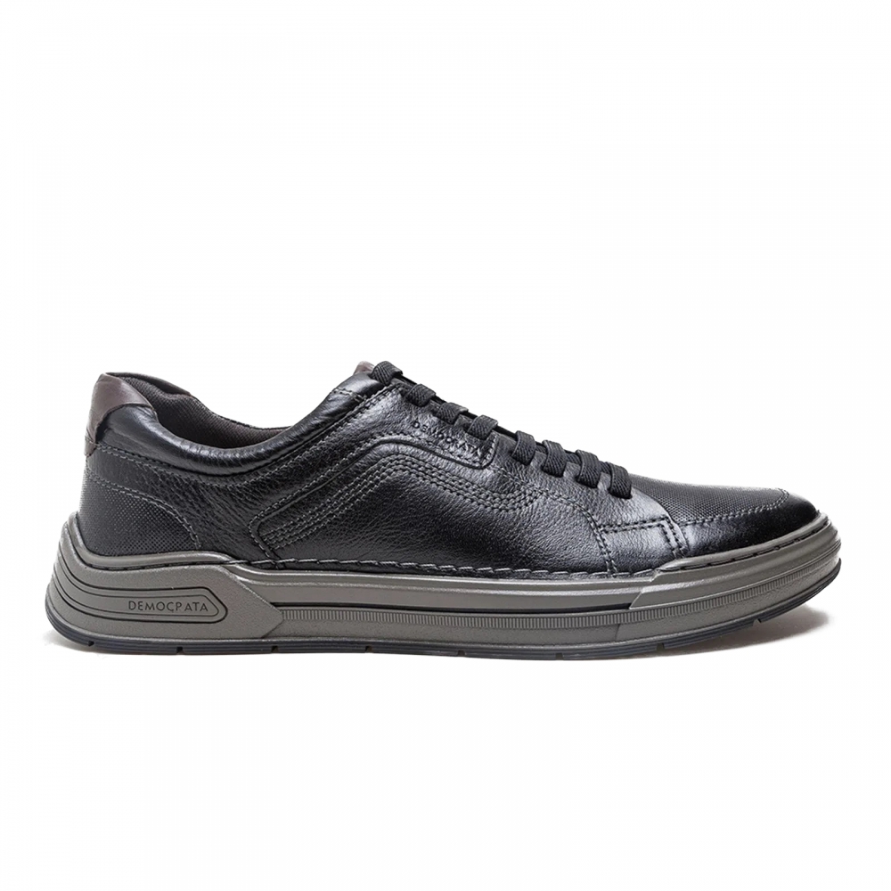 Sapatênis Masculino Democrata Denim Volp 151301 - PRETO
