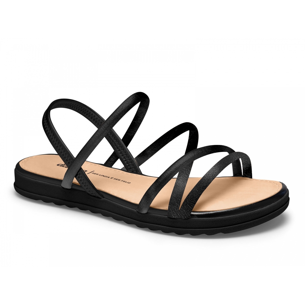 Sandália Feminina Flatform Dakota Y7375 - PRETO