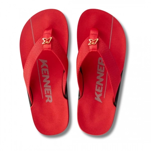 Chinelo Masculino Kenner Nk6 Pro 1700027 - Preto/Vermelho