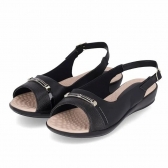 Sandália Feminino Piccadilly Slingback Camila 500380 - PRETO