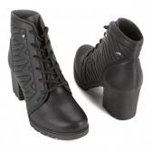 Bota Coturno Feminino Salto Bloco Dakota G9602 - PRETO