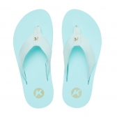 Chinelo Feminino Kenner Kyra Nylon 1000071 - BRANCO/AZUL