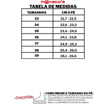 Sandália Feminino Mississipi MF765