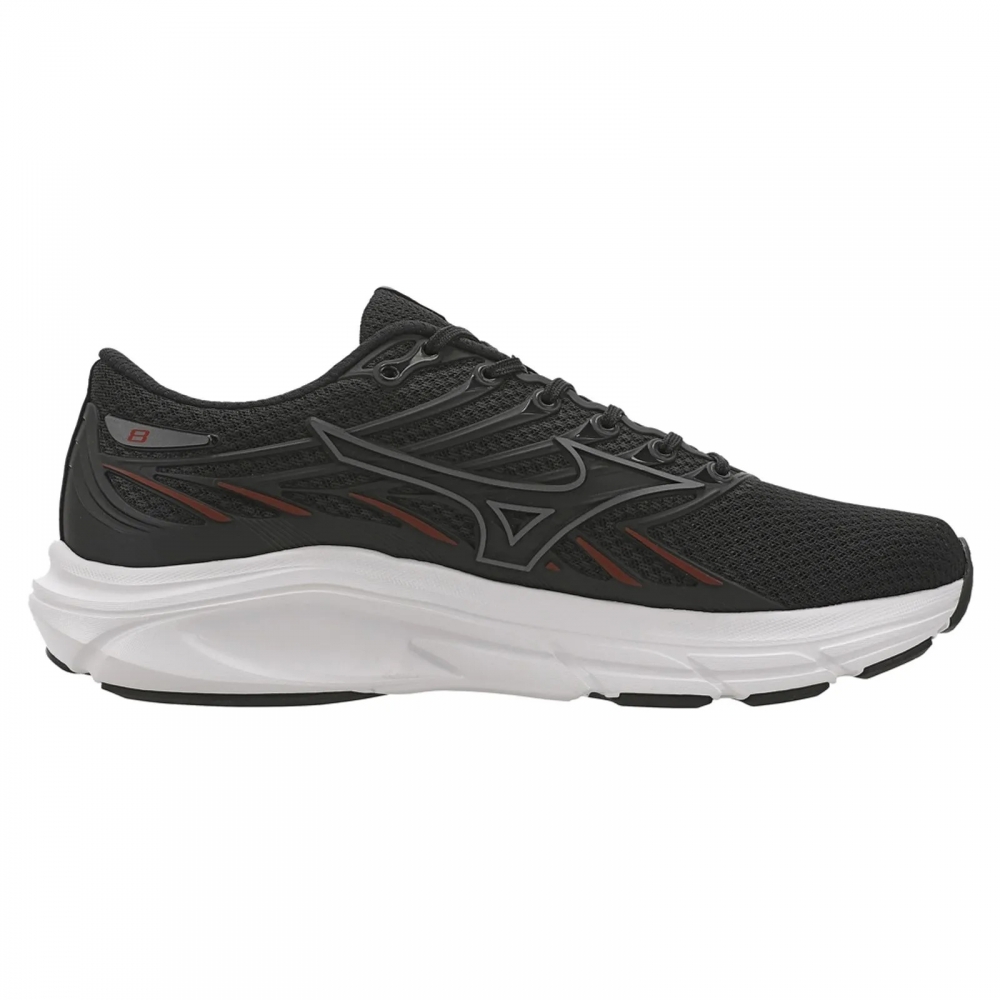 Tênis Masculino Mizuno Jet 8 101043043 - PRETO/VERMELHO