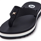 Chinelo Feminino Kenner Kyra Nylon 1000071 - PRETO/BRANCO