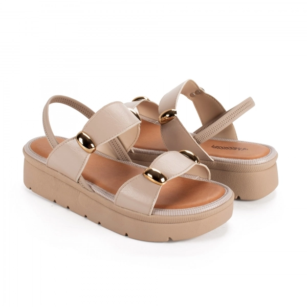Sandália Feminino Mississipi MF992 - MARFIM