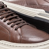 Sapatênis Masculino Democrata Denim Mike 240601 - CONHAQUE