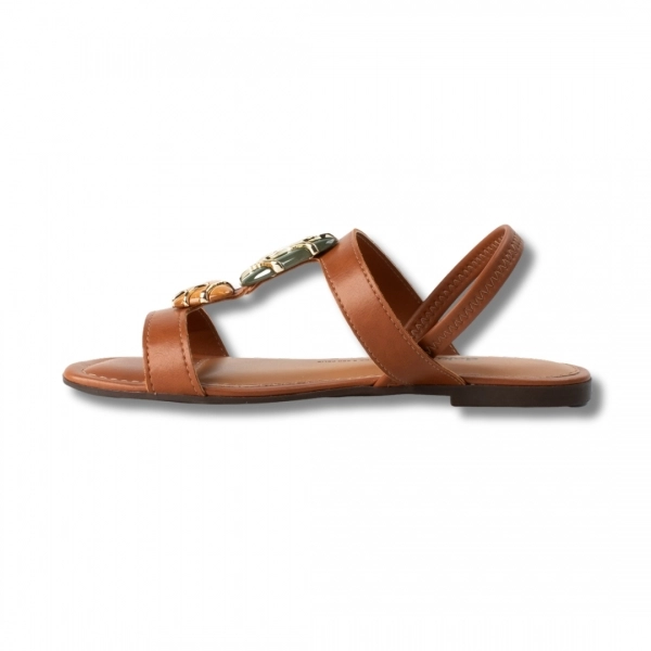 Sandália Rasteira Feminino Dakota Y9611 - CARAMELO