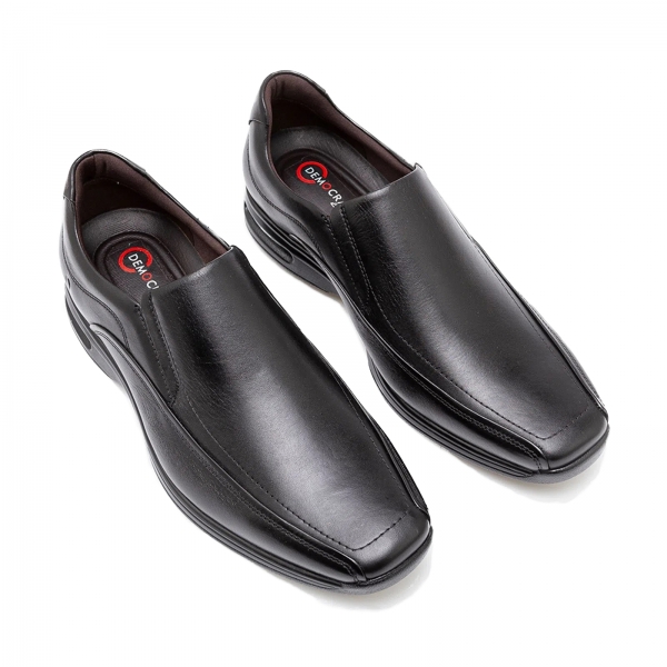 Sapato Slip On Smart Comfort Air Spot Democrata 448027 - Preto